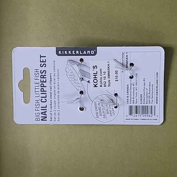 🌵 4/$20 New Big Fish Little Fish Nail Clippers Set - Picture 2 of 2